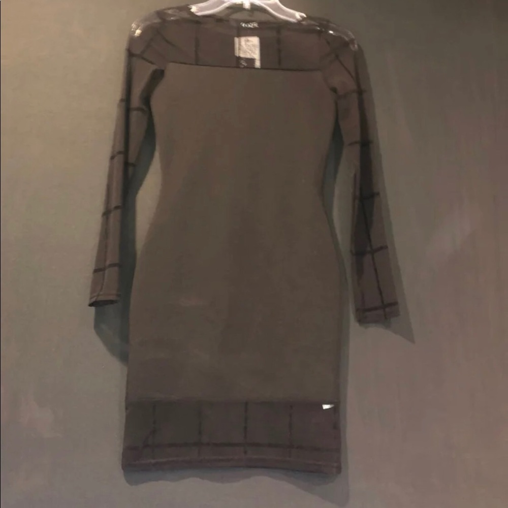 Black Mini Mesh Dress